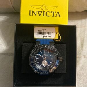Invicta Aviator
Men 50mm Stainless Steel Black Blue dial VD78 Quartz 49300